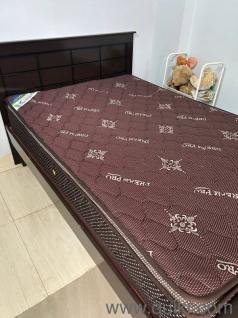 6x4 sturdy cot with double cushioned mattress