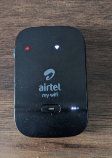 Selling portable sim to wifi device by Airtel