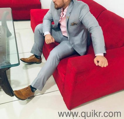 men grey suit
