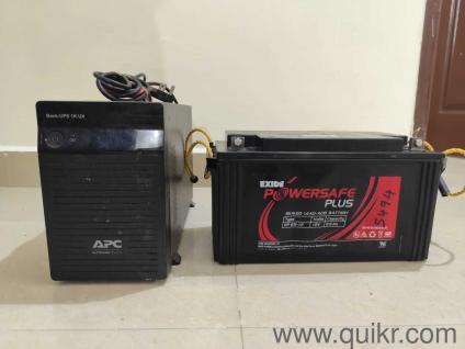 APC Back-UPS 1K UX + Exide PowerSafe Plus EP65-12 (12V 65Ah)  Excellent Condition, 1 Year Old