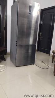 345L Haier refrigerator, bottom mounted scratch less well maintained in working condition 