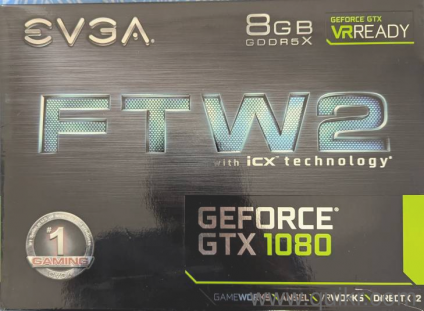 NVIDIA GTX 1080 8GB RAM (EVGA FTW2)