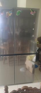 Side side by side door refrigerator
