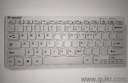 LAPCAREWireless Mini Keyboard (White)  With USB Dongle