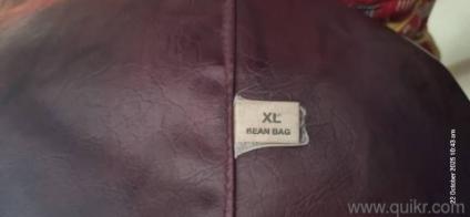 XL size bean bag with one pack of extra beans