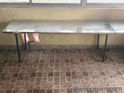Stainless steel dinning table (2pcs)