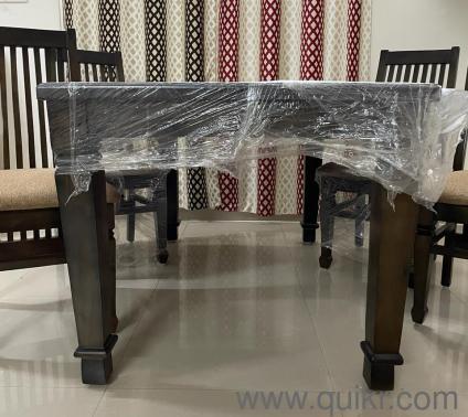 Premium Sheesham Wood 4-Seater Dining Table Set  Barely Used, Excellent Condition