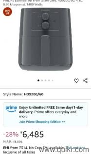 Philips air fryer HD9200/60 1400W 