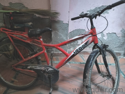 This is a red colour Hero cycle.It is good in condition.It has no problem.