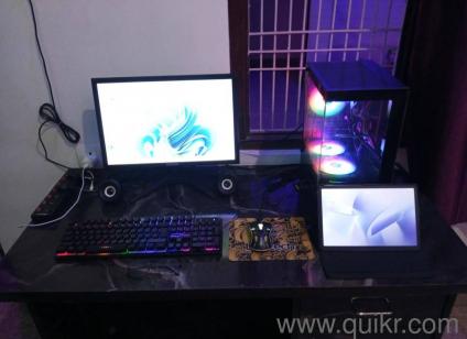 Intel Core i3 RGB Gaming Look PC + 19-inch Monitor | Perfect for Home, Office & Study