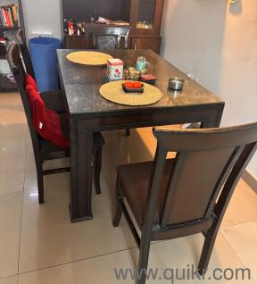 Dining table with 4 chairs available for urgent selling