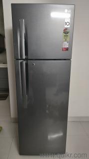 LG 360 L 3 Star Inverter Linear Frost-Free Double Door Refrigerator, Dazzle Steel