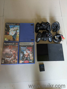 PS2 Console + 4 Games + 2 Controllers + Card - Only 1000