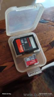1sandisk 16gb sd card + 1sandisk 8 sdhc card