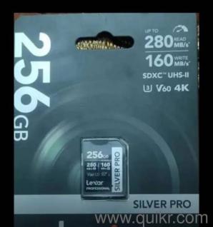 Brand New Lexar Professional 256GB SD Card (Silver Series)Sealed Pack