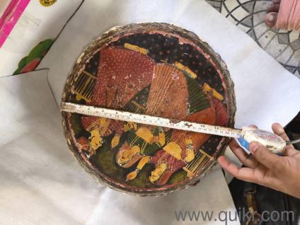 very rare drums indian mughal miniature 3pice set