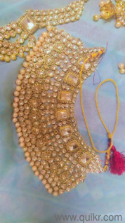 Golden colour bridal jewellery 