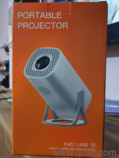 FHD 720p projector with white screen