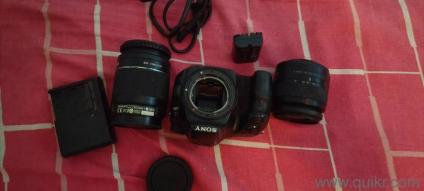 Sony Alpha 58 with double lens 