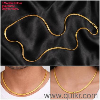 AD Gold Plated Chain for Men's and Women's.