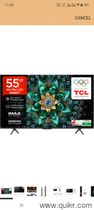 TCL 139 cm (55 inches) 4K UHD Smart QD-Mini LED Google TV 55Q6C