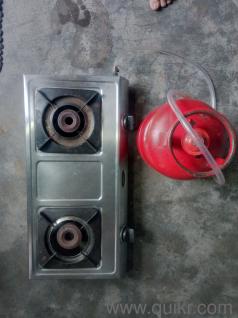 Two gas burner with 5kg chotu cylinder