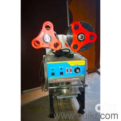 Automatic and semi-automatic cup sealing machine.