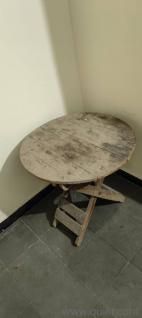 Vintage Wooden Folding Table - Unique Piece