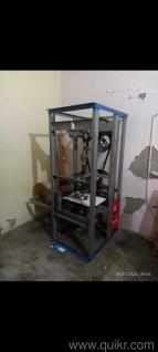 Semi-Automatic Single Die Dona Making Machine  Motor Driven, with Steel Frame, Used, Working Condit