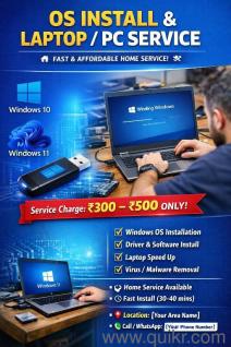 Laptop / PC Windows OS Installation Service