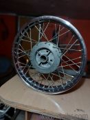ROYAL ENFIELD CLASSIC 350 BS3 FRONT AND BACK ORIGINAL SPOKE WHEEL RIM.