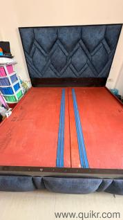 Wooden Double Bed with Storage  Good Condition