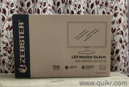 ZEBRONICS 21'5INCH FHD LED WITH ORIGNAL PACKAGING LIKE BRAND NEW.