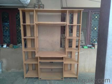TV Unit with Side Shelves & Cabinet  Budget Friendly