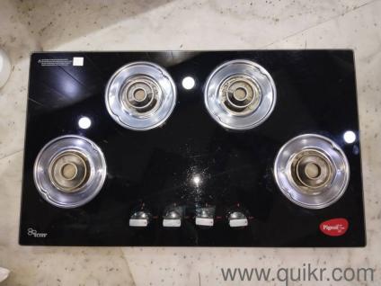 Pigeon Infinity 4-Burner Gas Stove   both IGL and LPG gas nozzle