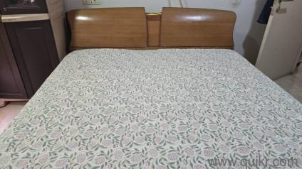 Jaipur made Solid wood double bed with storage