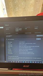 Acer Aspire 5 in working condition. 1TB Hard Disk, 8GB Ram, Nvidia Graphics card, Intel core i5 with Windows 10.