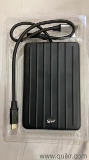SP Silicon Power 2Tb Portable Ssd, USB-C, Aluminum Case USB 3.2 Gen 2 Type-C External Solid State Drive, Up to 520Mb/S, Bolt B75 Pro Series