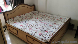 solid double bed 