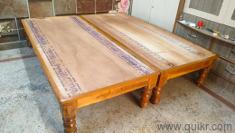 Single wooden bed 2 pieces 