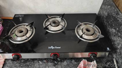 Surya Flame Three burner glass top Gas stove 