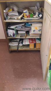 used wood cot and cupboard 