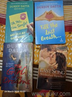 4 Romantic novels almost new in condition 