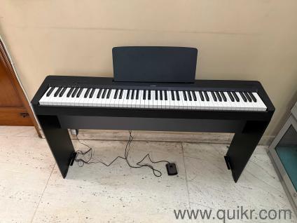 Yamaha P-145B Digital Piano with Wooden Stand, Sustain Pedal