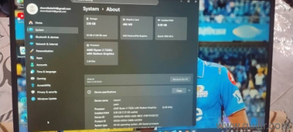 dll laptop 8gb ram 256 gb rom