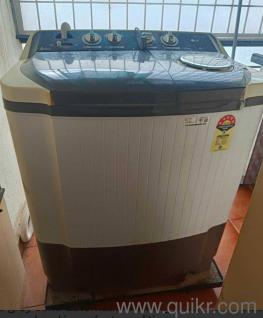 7 kg ,5 star with wind jet dry ,Collar scrubber and rust free grey semi-automatic washing machine for sale.