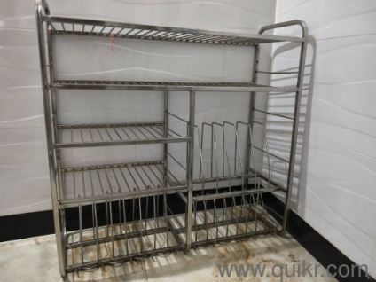 square pipe steel utensils rack 