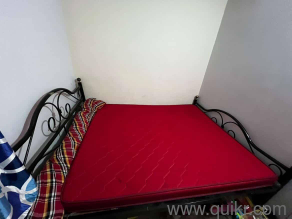 Queen Bed and double bed and also metal sofa