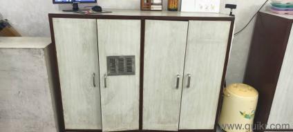 useful for office,medical shop,,good condition for storage 2 sets of cupboard n 2 wall mounted and 1 seater