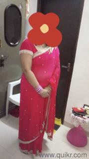 partywear pearl work saree